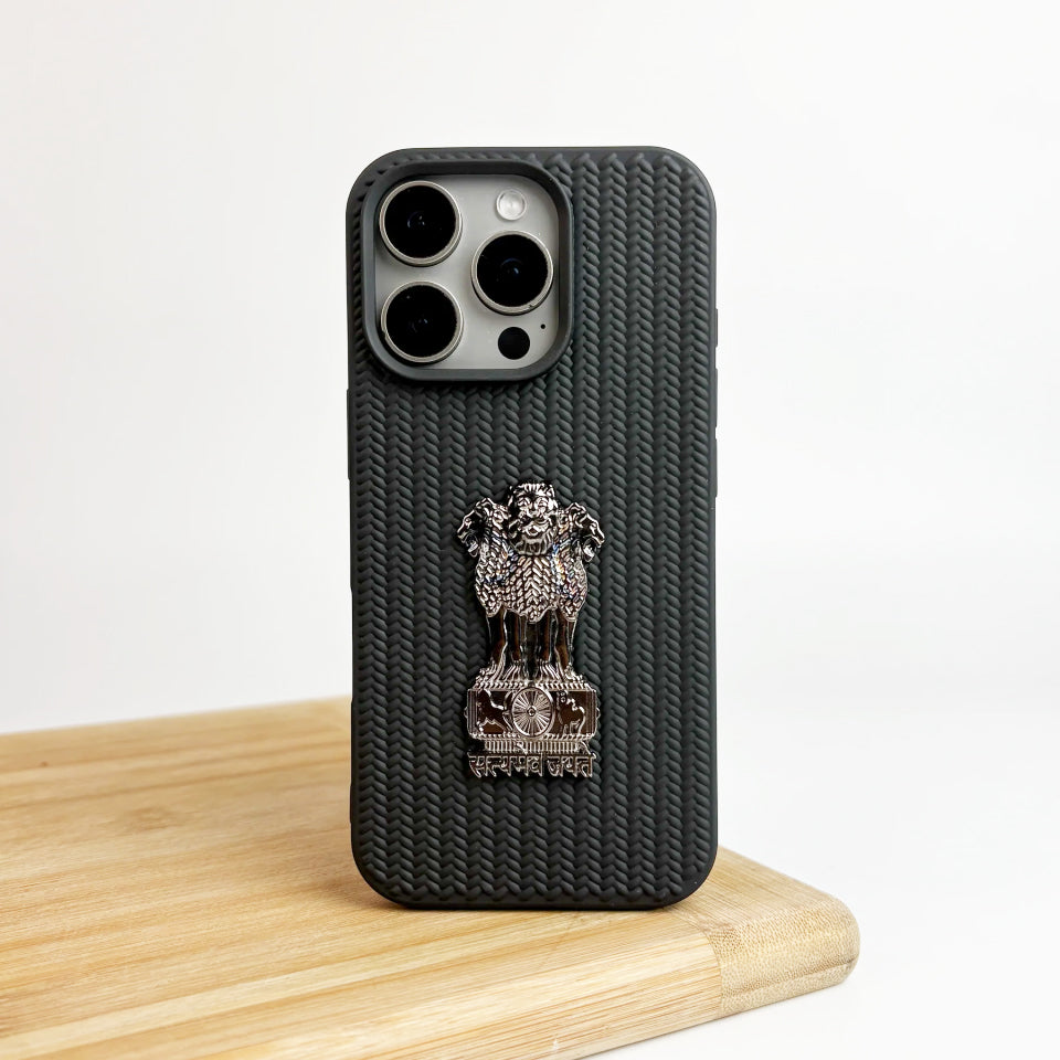 Satyamev Jayate Woven Leather Case - iPhone